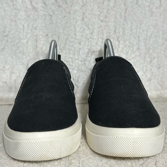 Skechers Womens Black Poppy 2.0 Canvas Casual Slip On Sneakers Shoes SZ 9.5 - Picture 3 of 11